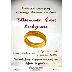 Plakat promujący wydarzenie pt. "Tolkienowski Świat Śródziemia"