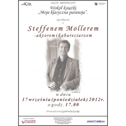 Plakat promujący spotkanie ze Steffenem Möllerem