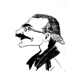 Karykatura Marcina Bedlickiego