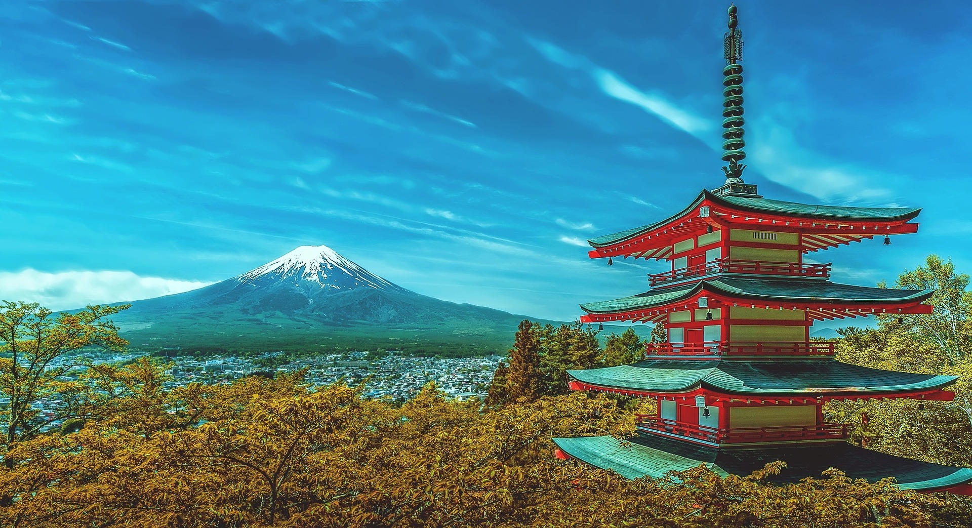 Zdjęcie przedstawiające górę Fuji